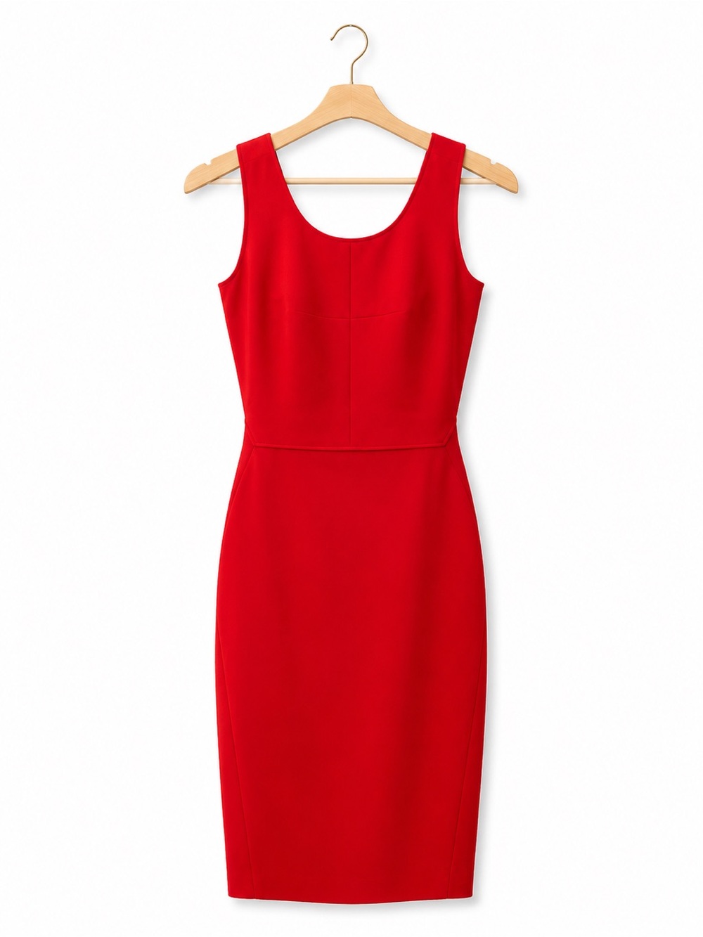 Elizabeth and James Emmy Cutout Sheath Dress Size 2 Cardinal Red Designer $385 - Picture 4 of 12